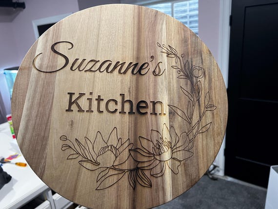 Customized Wood Lazy Susan