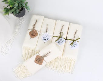 Xale de pashmina personalizado em mistura de algodão: cachecol para o feriado de Natal