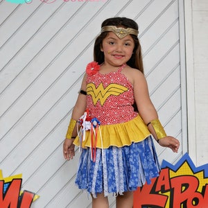 Girls Wonder Woman Costume Wonder Woman Inspired Costume - Etsy