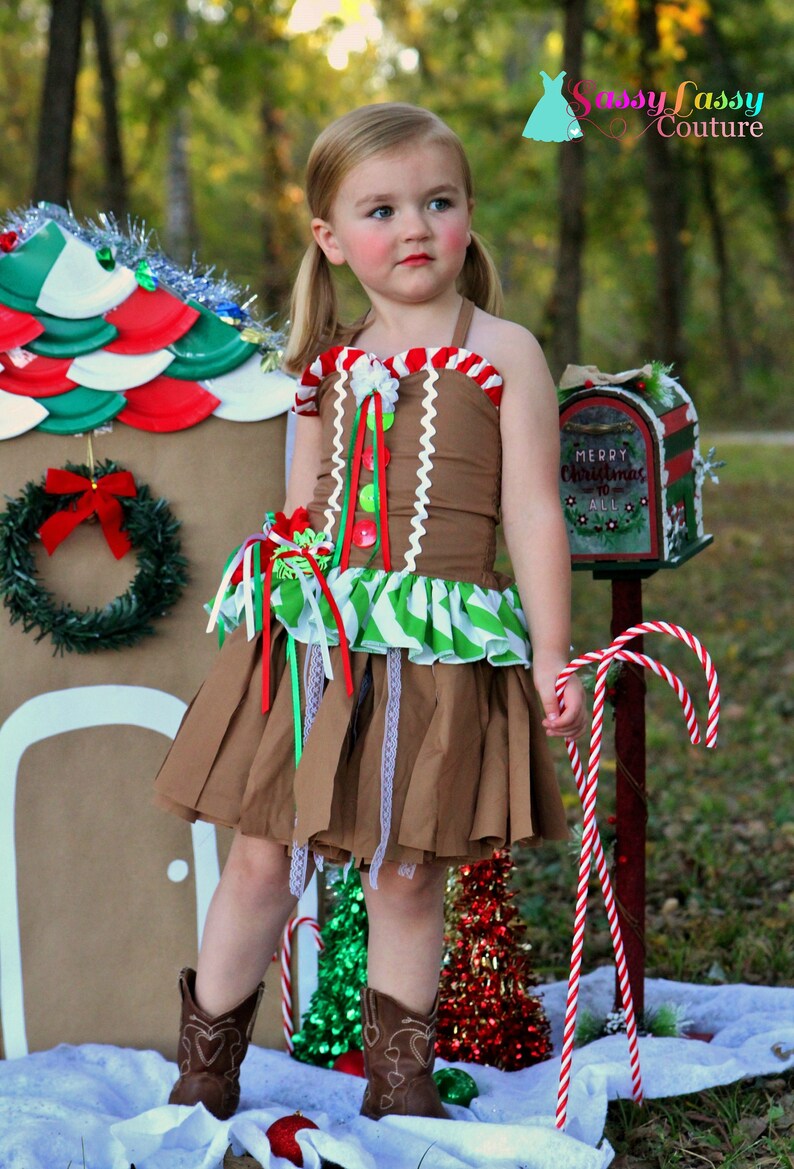 Gingerbread Dress Gingerbread Girl Dress Girls Christmas Etsy Italia