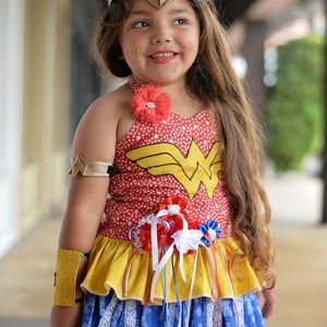 Girls Wonder Woman Costume Wonder Woman Inspired Costume - Etsy