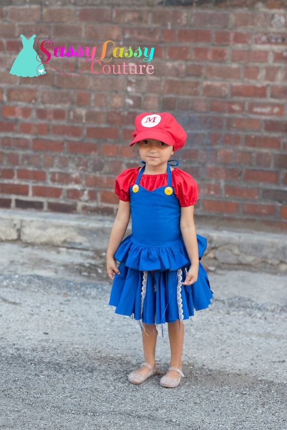 Mario Costume, Super Mario Bros Costume, Mario Birthday Dress