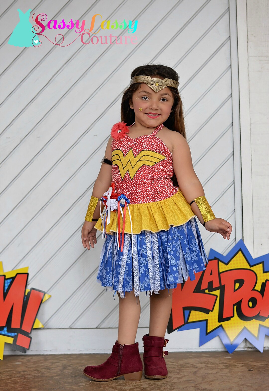 Girls Wonder Woman Costume Wonder Woman Inspired Costume - Etsy