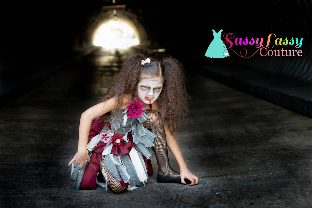 Zombie Costume, Girls Zombie Costume, Zombie Girl, Girls Halloween