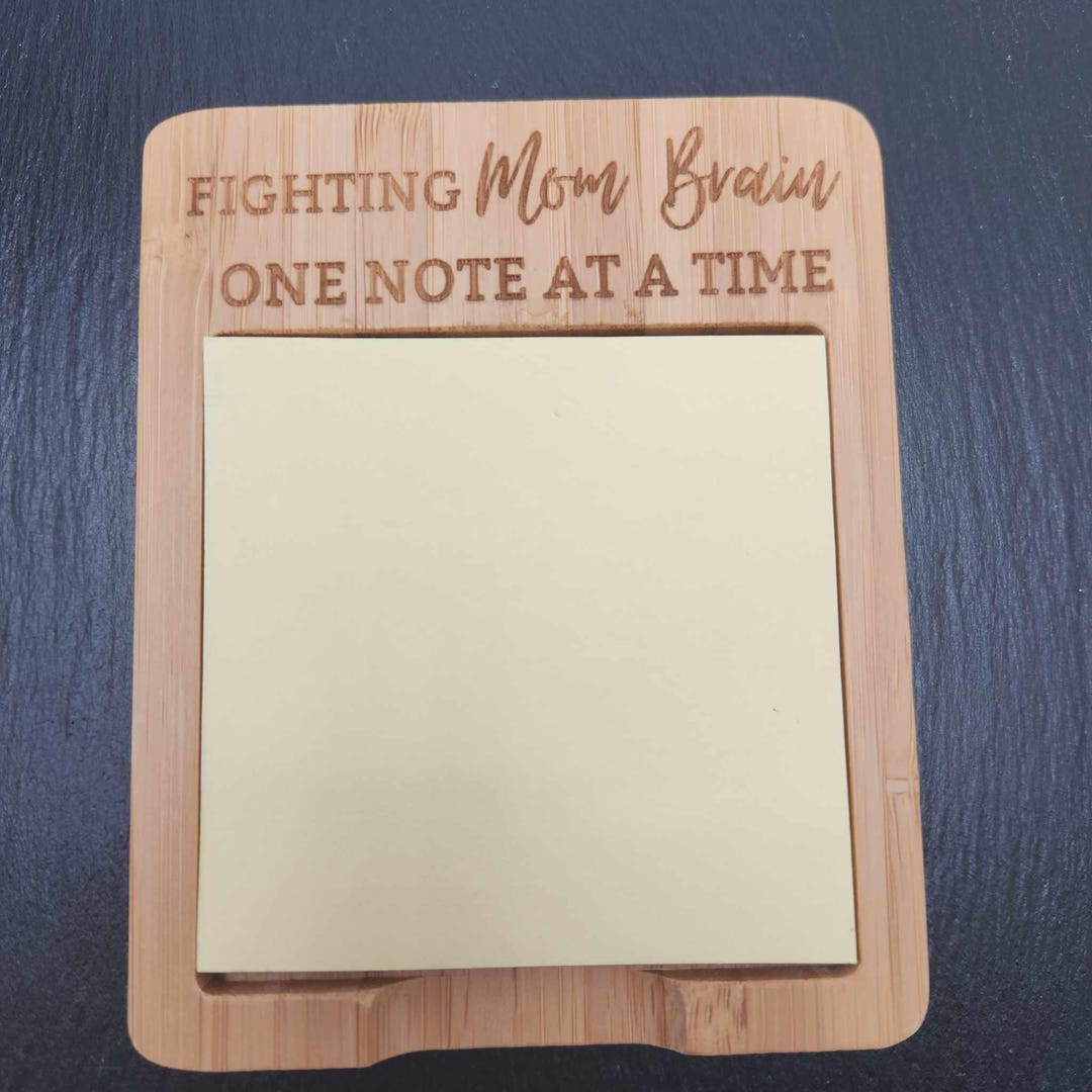 Fighting Mom Brain Sticky Note Holder - Etsy