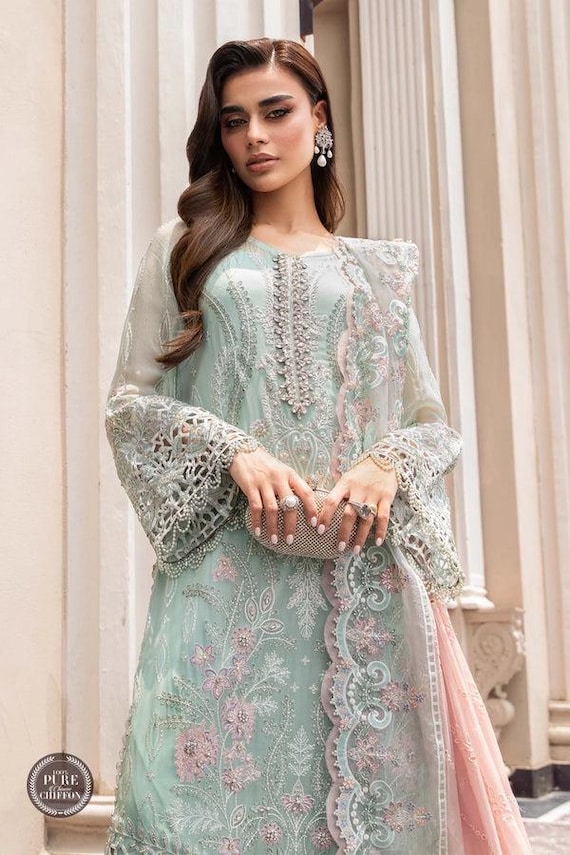 open lace back dress Lavender-Formal Dress for Pakistani Wedding-Fashion Designers S main image 1