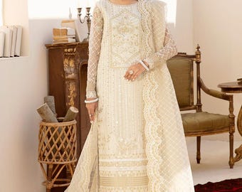 Embroidered Pakistani Salwar Kameez: Custom Wedding Guest Outfit