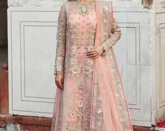 Embroidered Organza Salwar Kameez: Pakistani Wedding Outfit