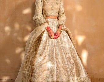 Pakistani Wedding Dresses Indian Embroidery Clothes Nikkah Bridal Dress Lehenga Choli Frock Collection Eid Salwar Kameez Custom Stitched