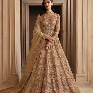 Latest Pakistani Indian Wedding Dresses Bridal Maxi Lehenga Embroidery Clothes Eid Salwar Kameez Guest Outfits Collection Custom Stitched