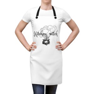 Kitchen Witch Apron, Perfect for Cooking, Baking, Gifts for Chefs, Magical Vibes, Halloween, Kitchen Decor