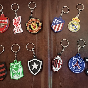 Custom Soccer/Football Team Keychain | 3D Printed PETG Keychain | Liverpool, Real Madrid, PSG + Add Your Own Team | Fan Gift