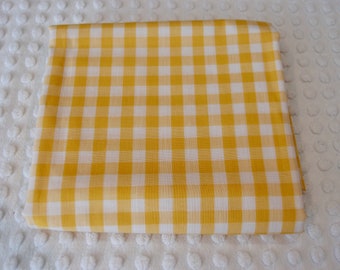 Fabric - quilt fabric - yellow gingham 1/2" fabric piece - 2 1/4 yards - F24-7