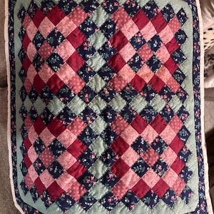 Quilted doll quilt/ table topper