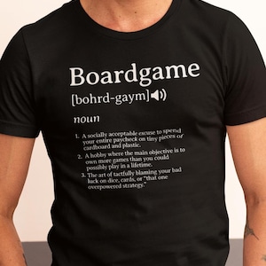 T-shirt de jeu de société Chemise drôle de joueur de société pour les amateurs de jeux de société Cadeau unique de jeu de société Vêtements de nuit de jeu de table pour les joueurs