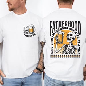 Fatherhood Shirt, Dad Shirt, Funny Skeleton Dad Shirt, First Time Dad Shirt, Retro Fathers Day Shirt Gift for Husband, Cool Dad Club Shirt