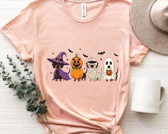 Halloween Cute Ghost Dog, Halloween Dogs Shirt, Ghost Dog Tee, Spooky Dogs Shirt, Pumpkin Fall Dogs Shirt,Halloween Dog Shirt,Halloween Gift