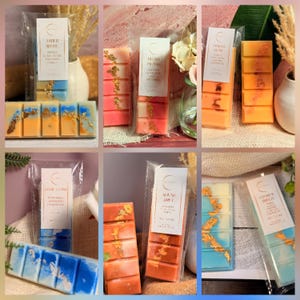 Full Summer Scents Wax Melt Bundle – All 6 Bars | 2025 Summer Collection | Luxury Wax Melts | Pure Essential Oils | Handmade