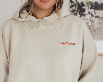 LIGHTWORKER embroidered hoodie sweatshirt