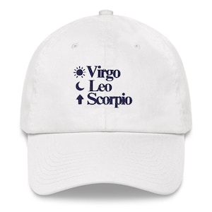 Sombrero bordado ASTROLOGÍA GRANDE 3 personalizado