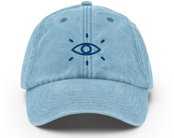 THIRD EYE CHAKRA denim cap