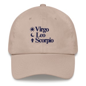 Custom ASTROLOGY BIG 3 embroidered hat