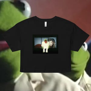 Kermit Once In A Lifetime Talking Heads Cropped Baby Tee