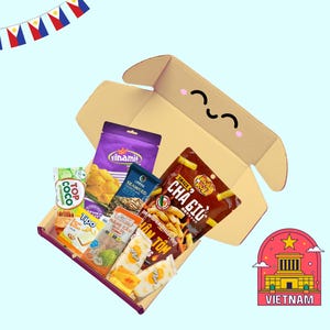Large Vietnamese Snack Box: Vietnam Food Gift Set, Curated Treats