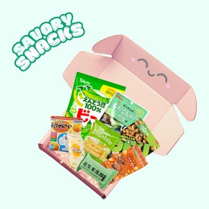 Savory and Salty Snacks Only Curated Asian Snack Box Asian Japanese Snack Boxes Treats Chips Food Gift Basket