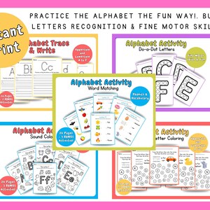 Alphabet Activities Mega Bundle | 230+ Printable Worksheets for ...