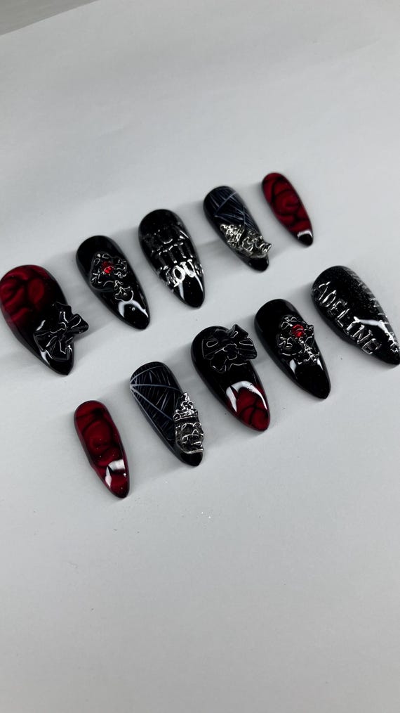 Press on Nails Inspired by the Novel Haunting Adeline, Application