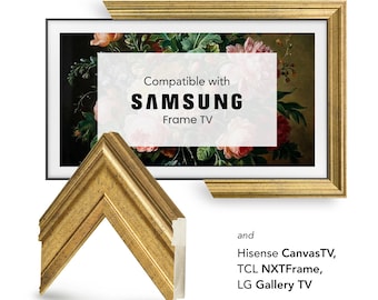 Custom TV Frame, Decorative Frame, Samsung Frame Tv, Compatible with TCL, Frame for Samsung Tv 2021+ Handmade Tv Frame, 32 43 50 55 Inch Tv