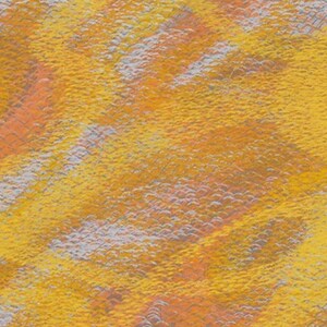 May include: Abstract digital art with a textured, layered pattern in shades of yellow, orange, and gray.
