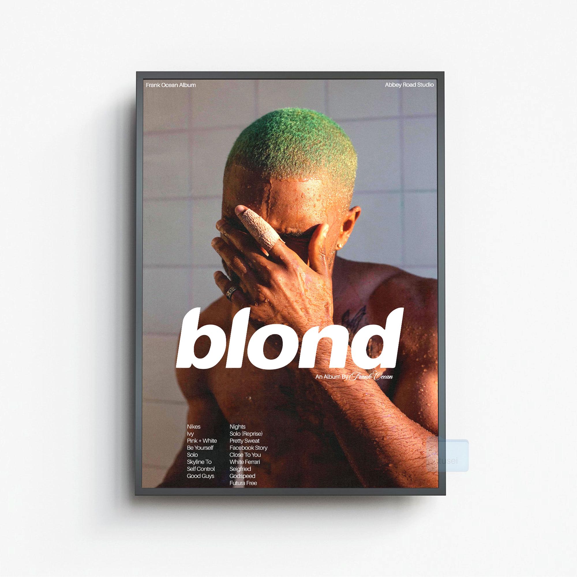 Frank Ocean - Blond Poster | Music Wall Art Vintage Print (digital
