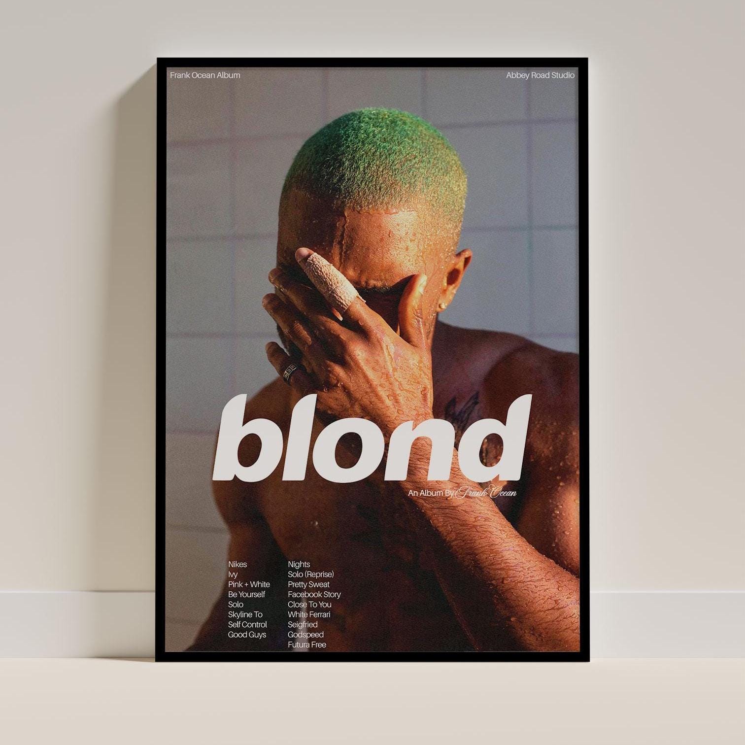 Frank Ocean - Blond Poster | Music Wall Art Vintage Print (digital
