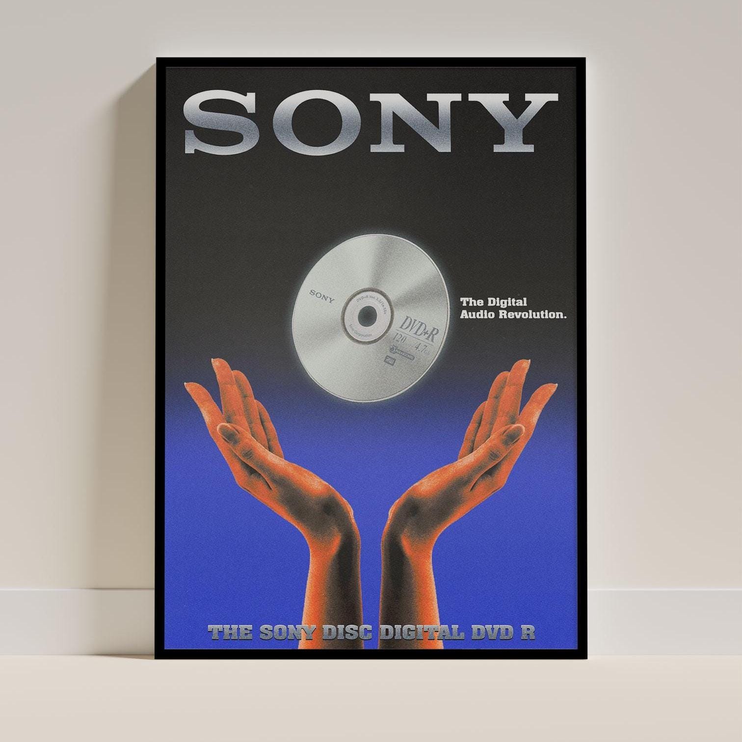 Sony - Promo Poster Digital Audio Revolution | Vintage Techno Wall