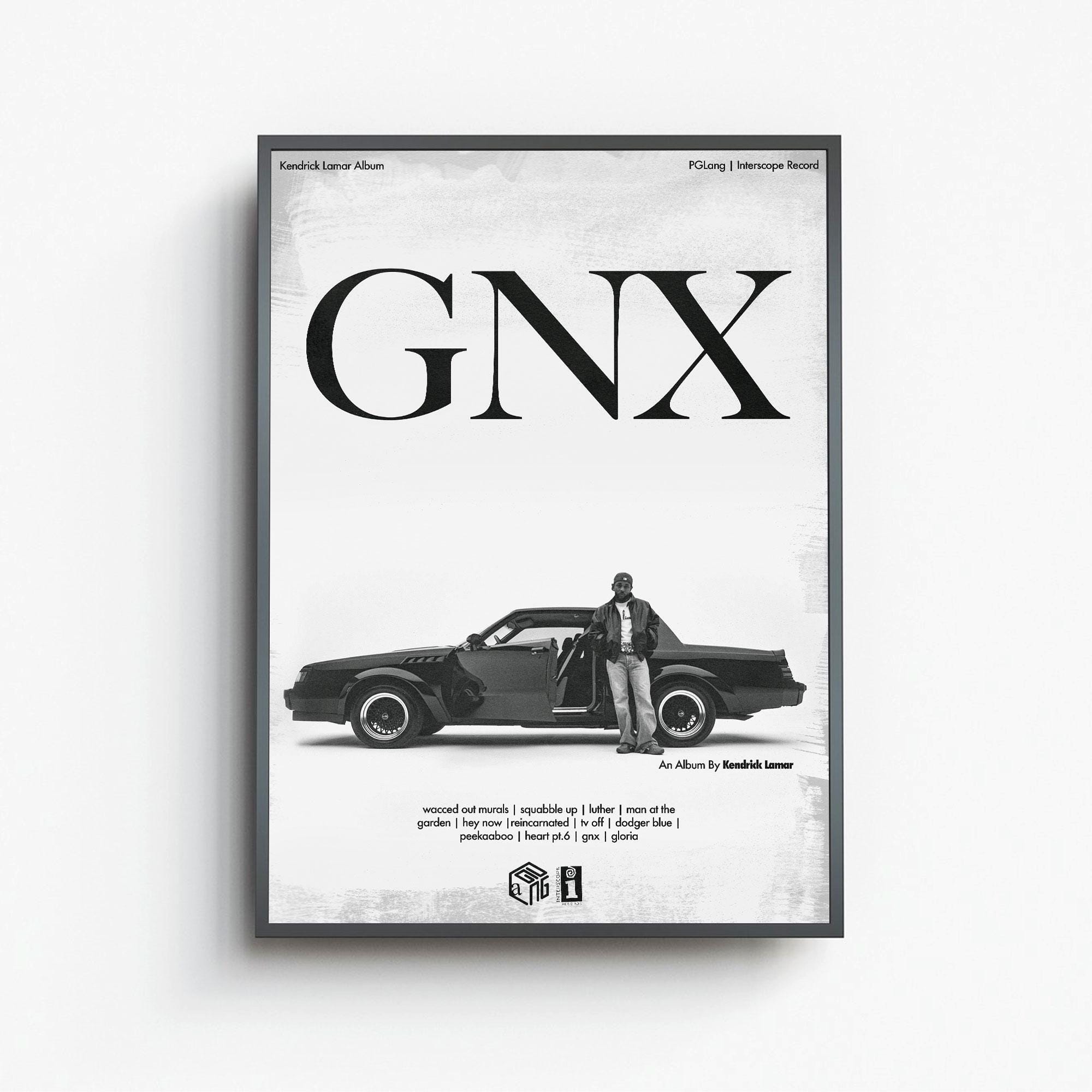 Kendrick Lamar - GNX Poster | Music Wall Art Vintage Print