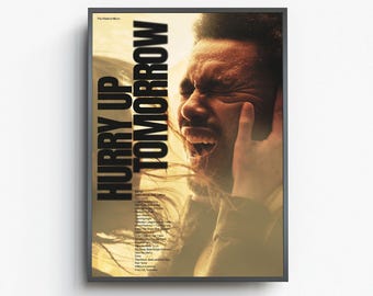 The Weeknd - Hurry Up Tomorrow Poster | Music Wall Art Vintage Print (Digital Download)