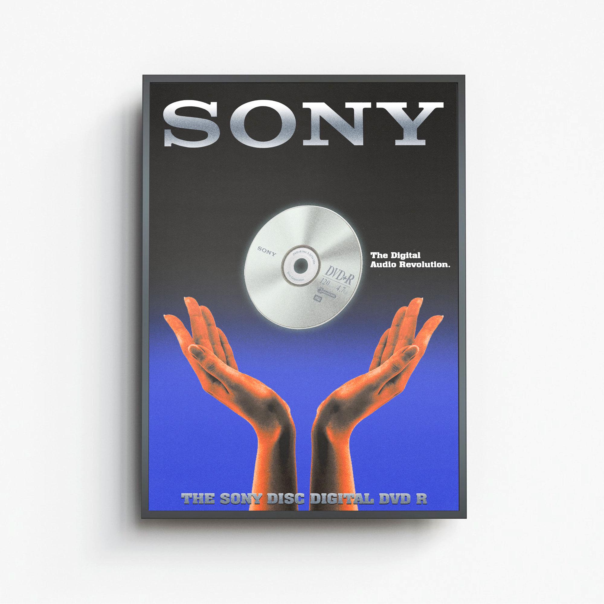 Sony - Promo Poster Digital Audio Revolution | Vintage Techno Wall