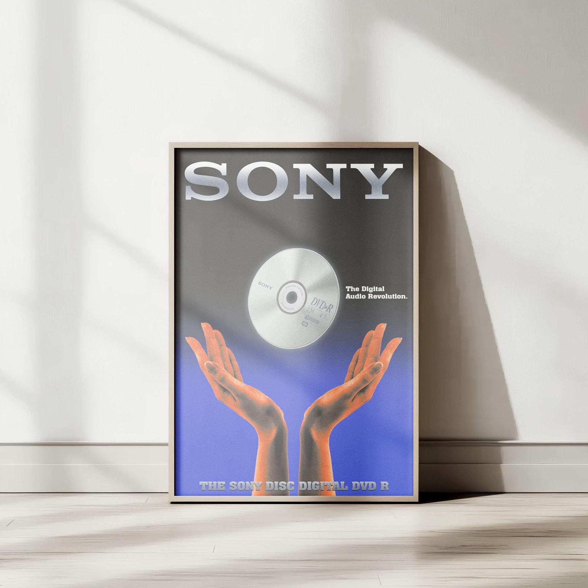 Sony - Promo Poster Digital Audio Revolution | Vintage Techno Wall