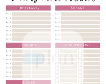 Planificador de comidas semanal