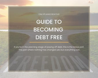 Reducción de deudas imprimible / Minilibro de ejercicios para encontrar el dinero / Planificador de presupuesto / Rastreador financiero / Herramienta de administración del dinero / Only Plans Creative