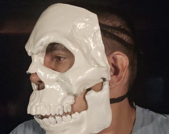 Maschera teschio con mascella mobile