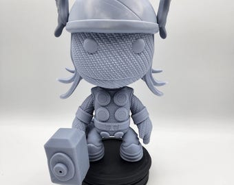 Figura Thor Mashup, modelo en bruto impreso en 3D, 9 pulgadas