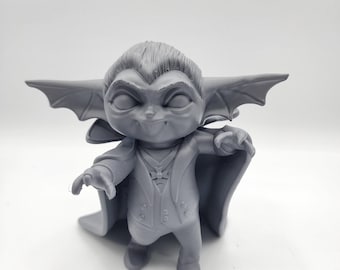 Grogu ベビーヨーダ ヴァンパイア マッシュアップ、3Dプリント樹脂製フィギュア（高さ5.25インチ）