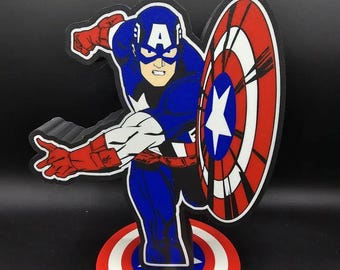 Captain America LED-Leuchtkasten