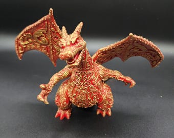 Hand Painted Charizard Figure, 3D Printed Resin