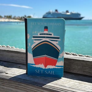 Disney Cruise Passport Cover for Disney Cruise Vacation Disney Family Vacation Gift Family Cruise Gift Disney Travel Accessory Gift for Her