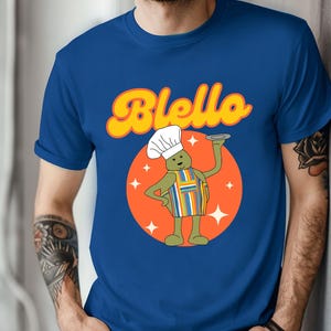 Biello Funny Chef T-Shirt, Cute Cartoon Character Retro Aestetic Tee, Playful Foodie Graphic Tee, Whimsical Chef Outfit, Kawaii Cooking Tee