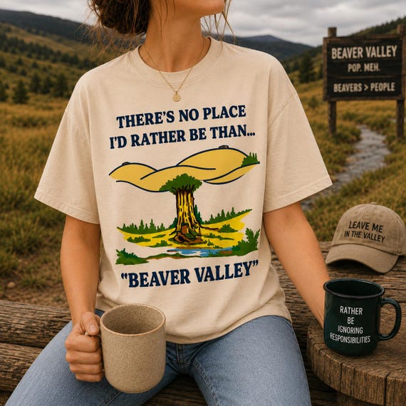Beaver Valley T-Shirt, Offensive Shirt For Men Guys, Funny Beaver Shirt, Inappropriate Novelty Shirt, Saying Dirty Tee, Adult Humor Shirt